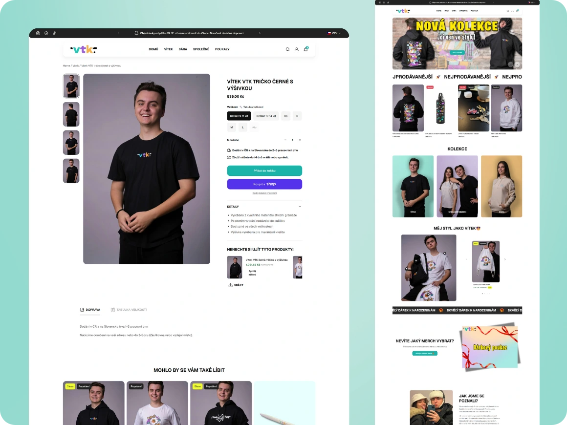 Náhled webu vitekshop.cz